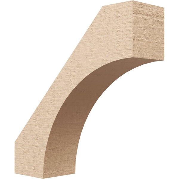 Ekena Millwork 5-inch W x 18-inch D x 18-inch H Westlake Rough Cedar Woodgrain TimberThane Knee Brace, Primed BRCUR05X18X18WTLRCPR - main